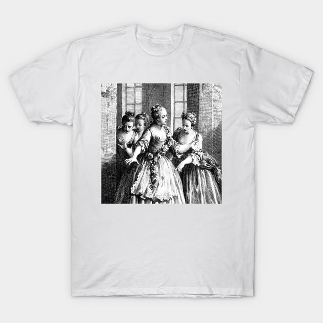 French girls scared T-Shirt by Marccelus